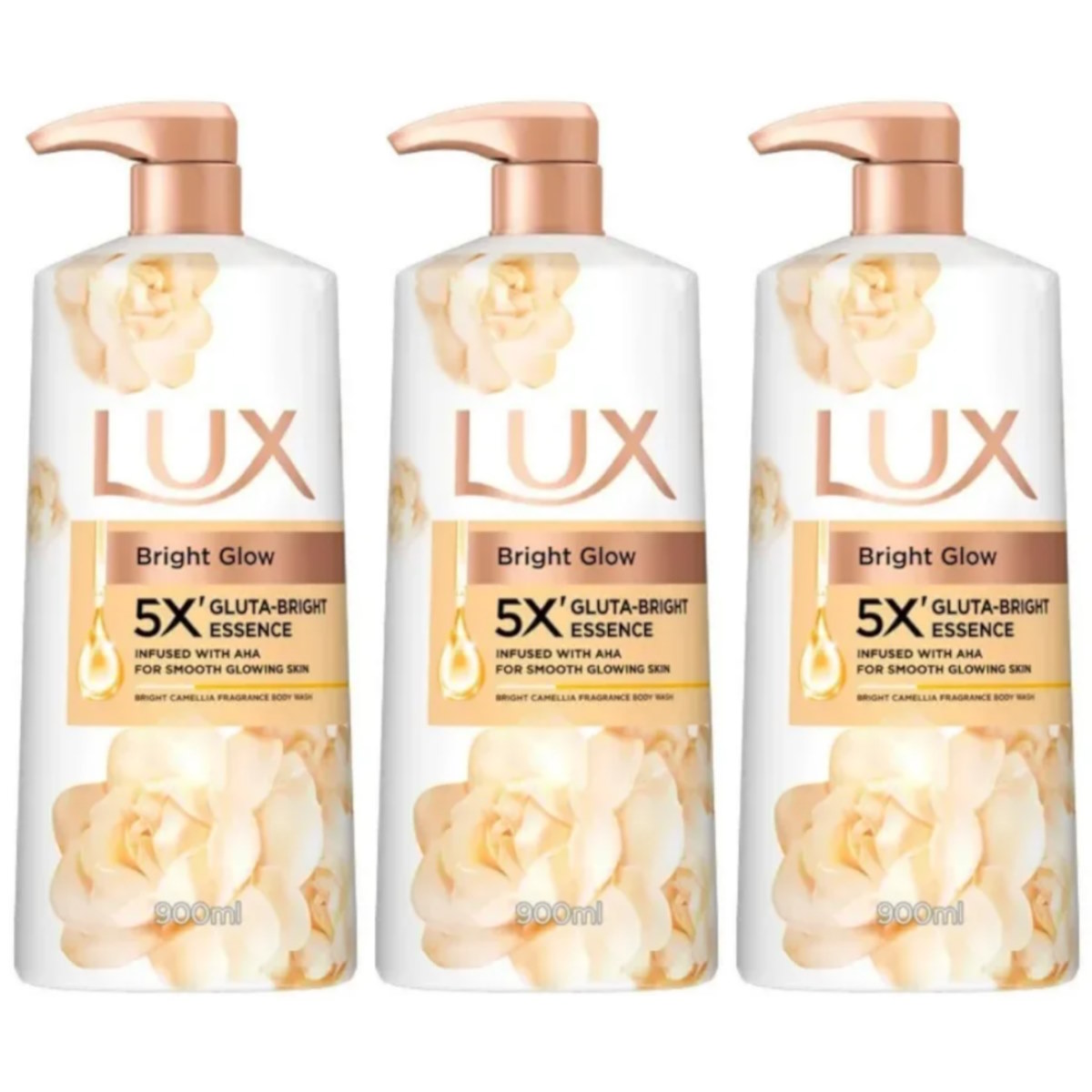 (BUNDLE OF 3) LUX BRIGHT GLOW BODY WASH 900ML