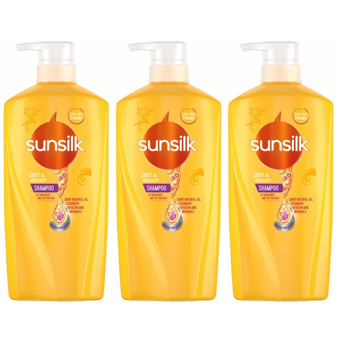 (BUNDLE OF 3) SUNSILK SOFT AND SMOOTH SHAMPOO 625ML