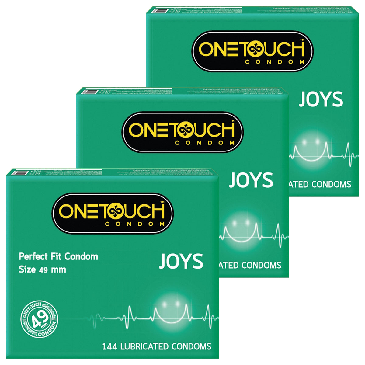 (BUNDLE OF 3) ONETOUCH JOYS PERFECT FIT CONDOM 144S