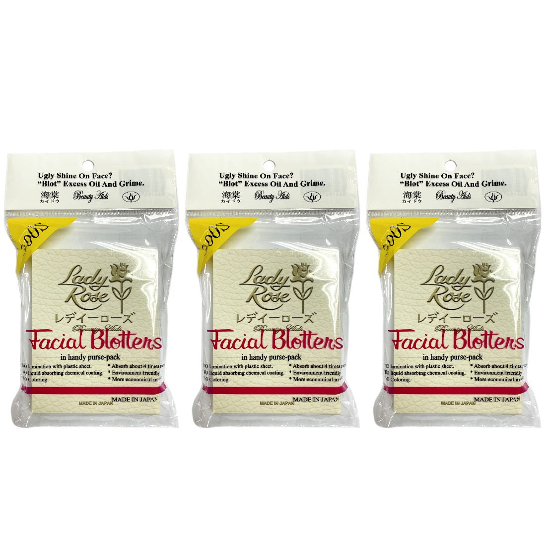 (BUNDLE OF 3) LADY ROSE FACIAL BLOTTER 300S