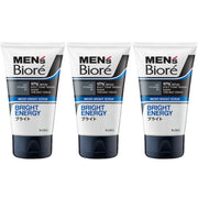 (BUNDLE OF 3) BIORE MEN'S SCRUB FACIAL WASH BRIGHT ENERGY 100G