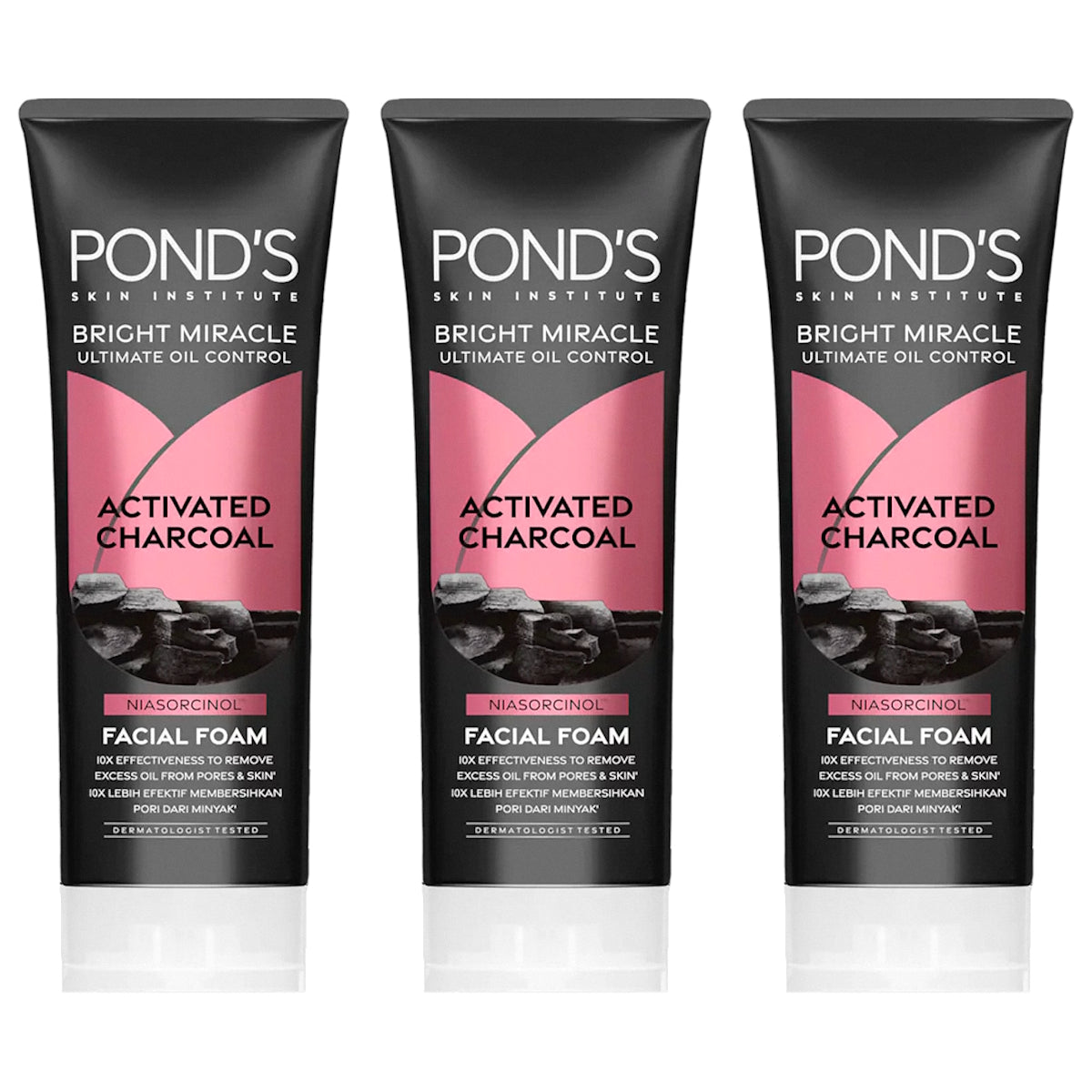 (BUNDLE OF 3) POND'S BRIGHT MIRACLE OIL CONTROL FACIAL FOAM 100G
