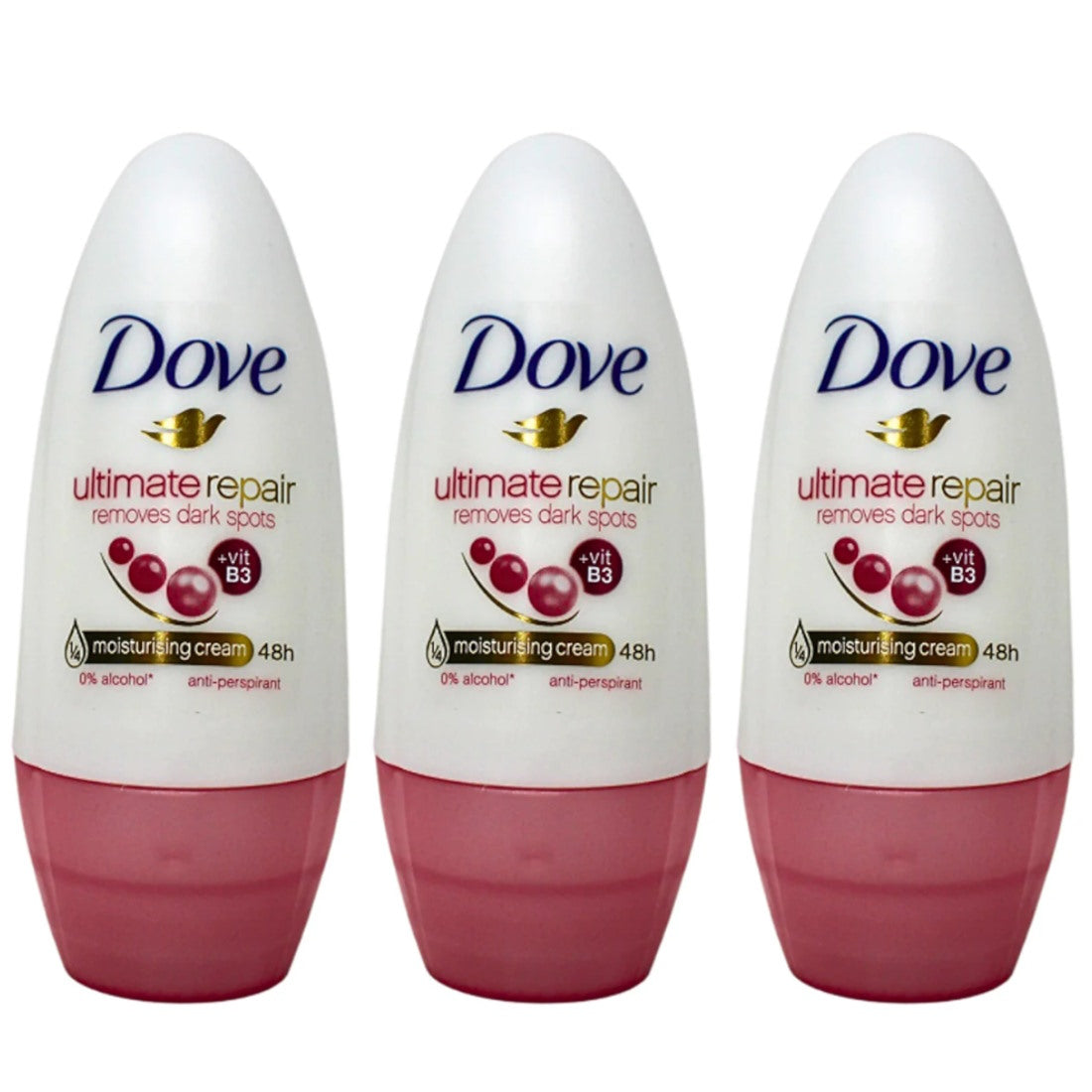 (BUNDLE OF 3) DOVE DEODORANT ROLL ON ULTIMATE REPAIR 40ML - BEAUTY LANGUAGE