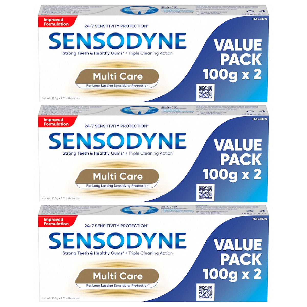 (BUNDLE OF 3) SENSODYNE MULTI CARE TOOTHPASTE 2X100G