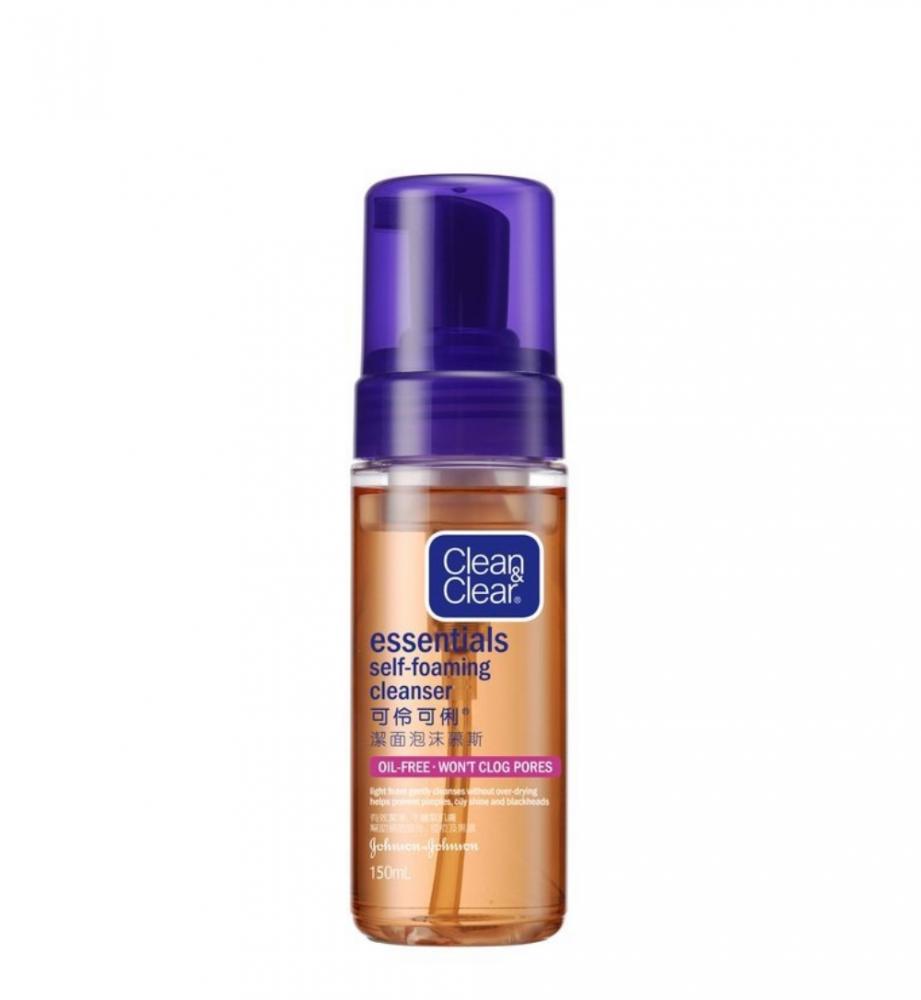 CLEAN & CLEAR ESSENTIALS SELF FOAMING CLEANSER 150ML