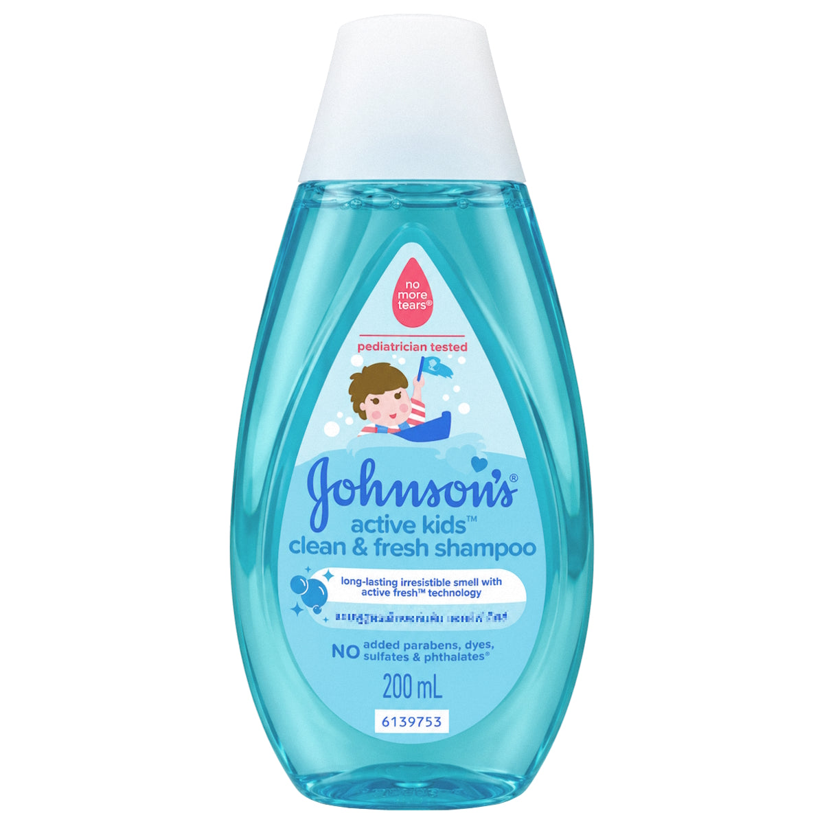 JOHNSON'S ACTIVE KIDS CLEAN & FRESH SHAMPOO 200ML