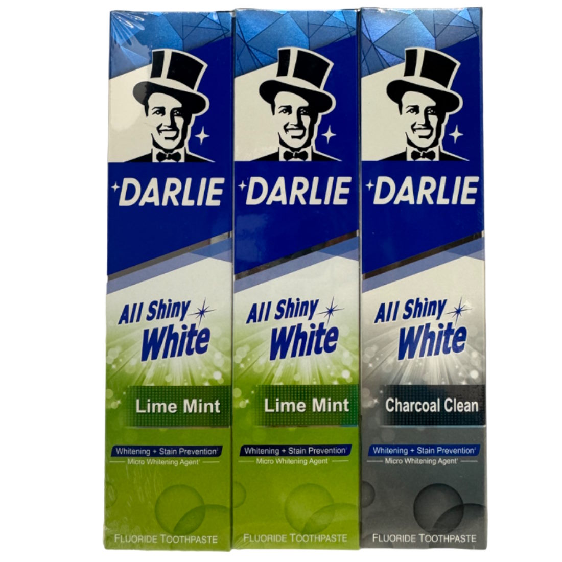 DARLIE ALL SHINY WHITE LIME MINT TOOTHPASTE 2X140G + 80G