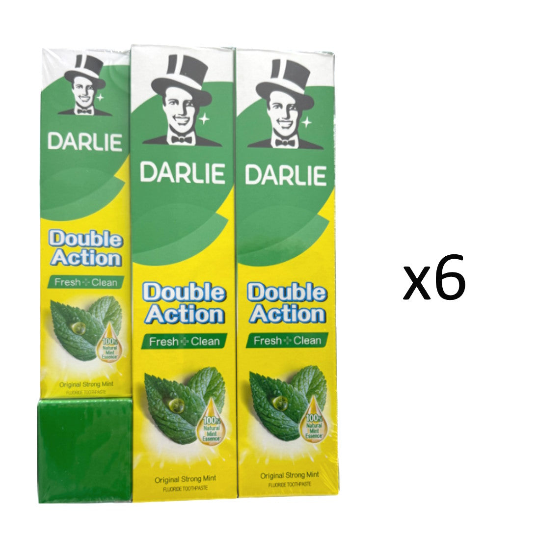 (BUNDLE OF 6) DARLIE DOUBLE ACTION TOOTHPASTE 225G X2+100G