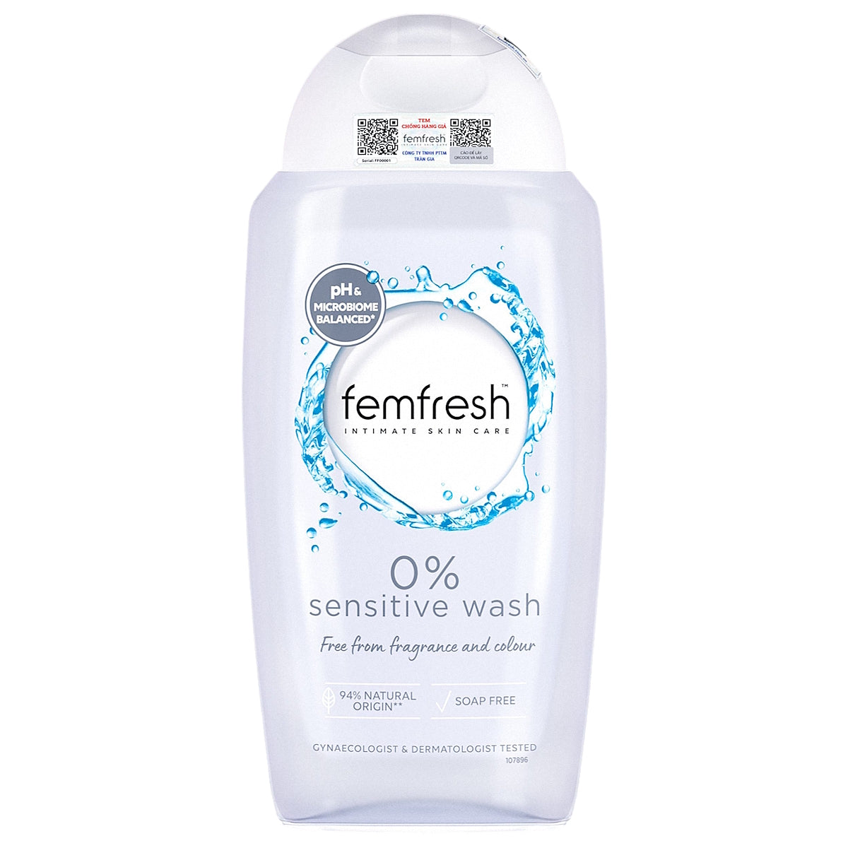 FEMFRESH INTIMATE WASH 0% SENSITIVE 250ML