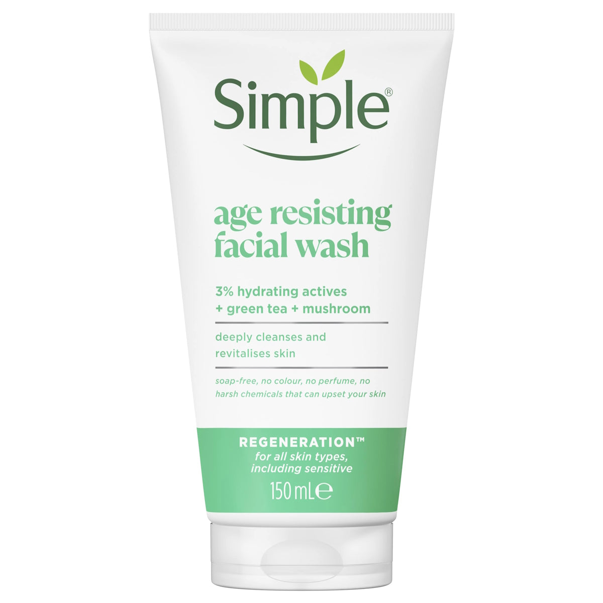 SIMPLE REGENERATION AGE RESISTING FACIAL WASH 150ML