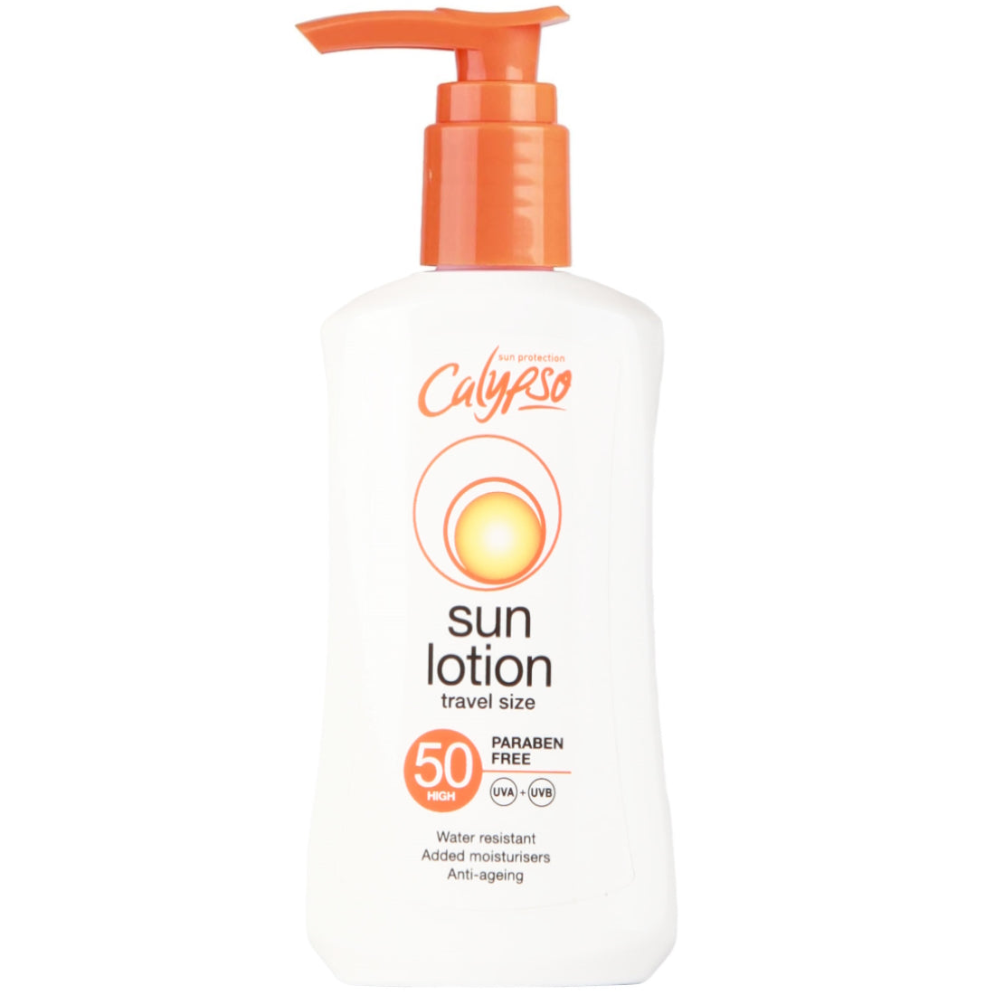 CALYPSO SUN LOTION SPF50 TRAVEL SIZE 100ML (EXP:03/2027)