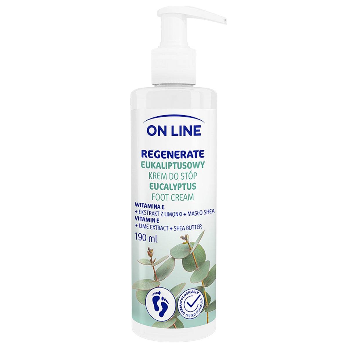 ON LINE REGENERATE EUCALYPTUS FOOT CREAM 190ML