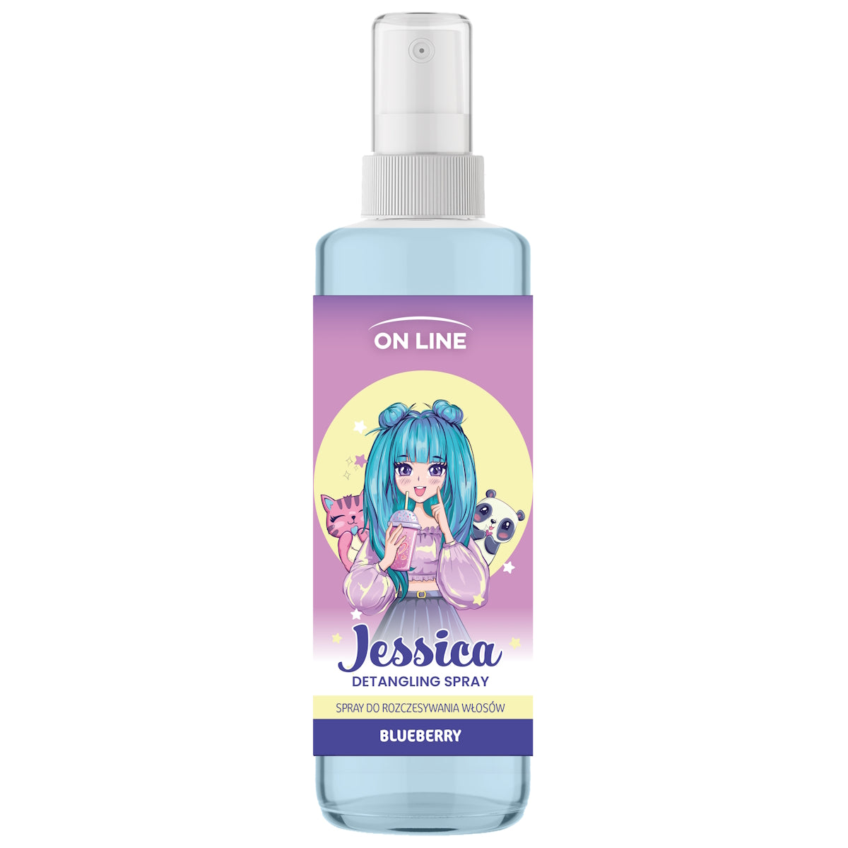 ON LINE KIDS DETANGLING SPRAY JESSICA BLUEBERRY 200ML