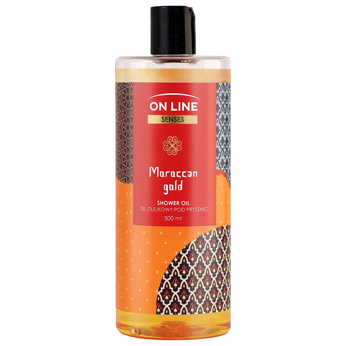 ON LINE SENSES SHOWER OIL MOROCCAN GOLD 500ML
