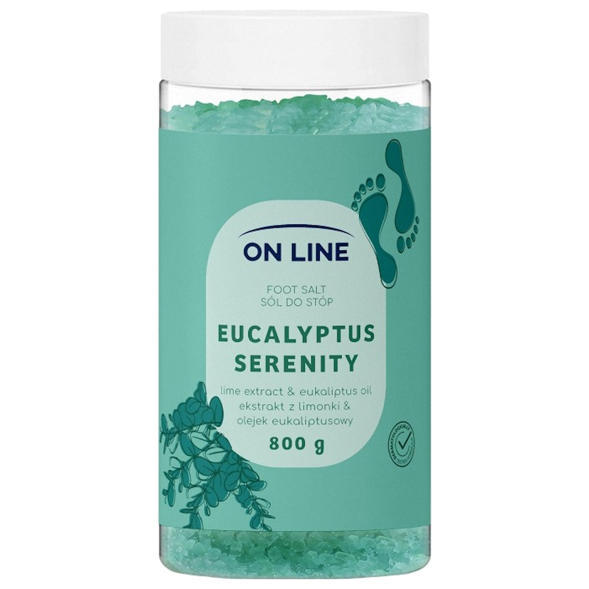 ON LINE FOOT SALT EUCALYPTUS SERENITY 800G