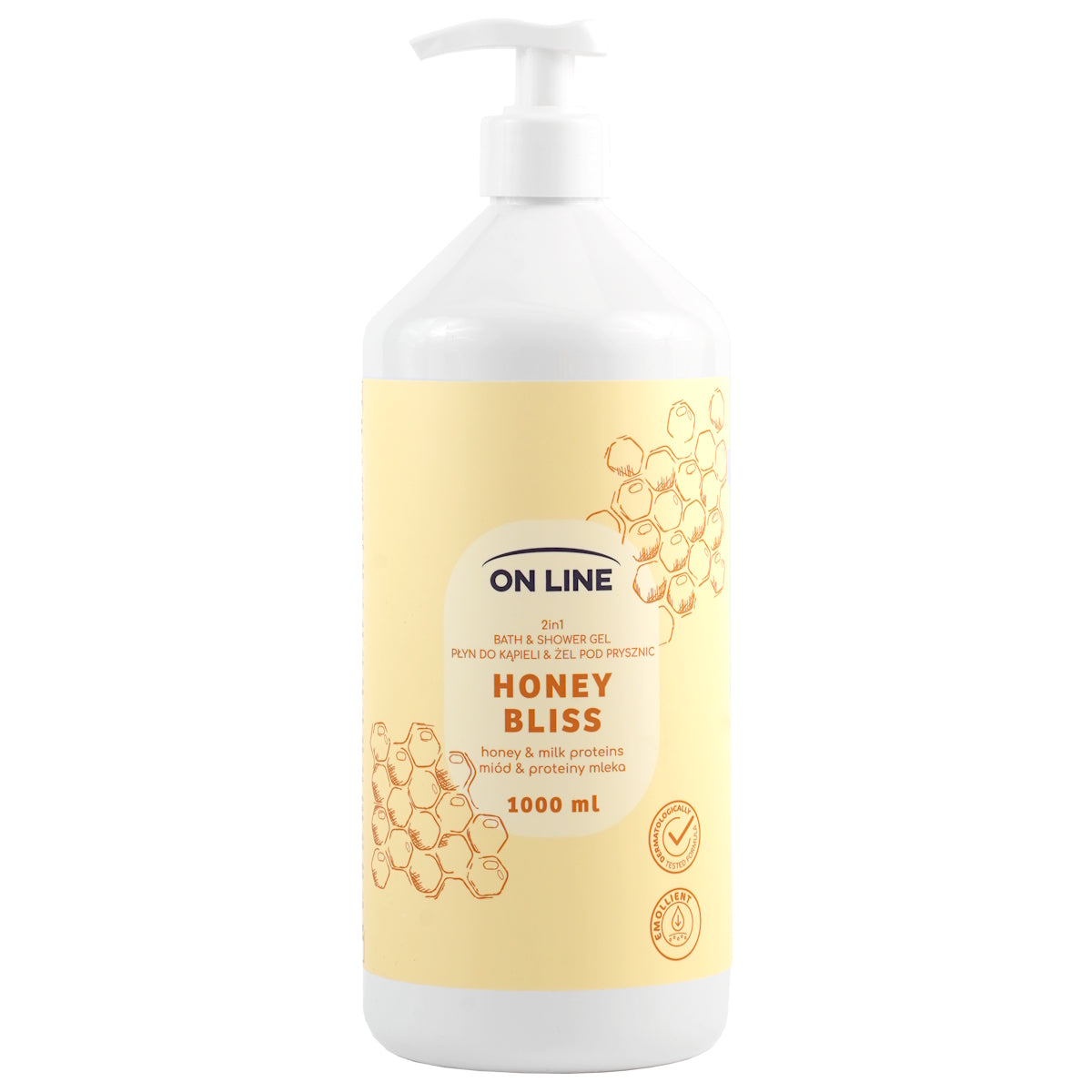 ON LINE BATH & SHOWER GEL HONEY BLISS 1000ML