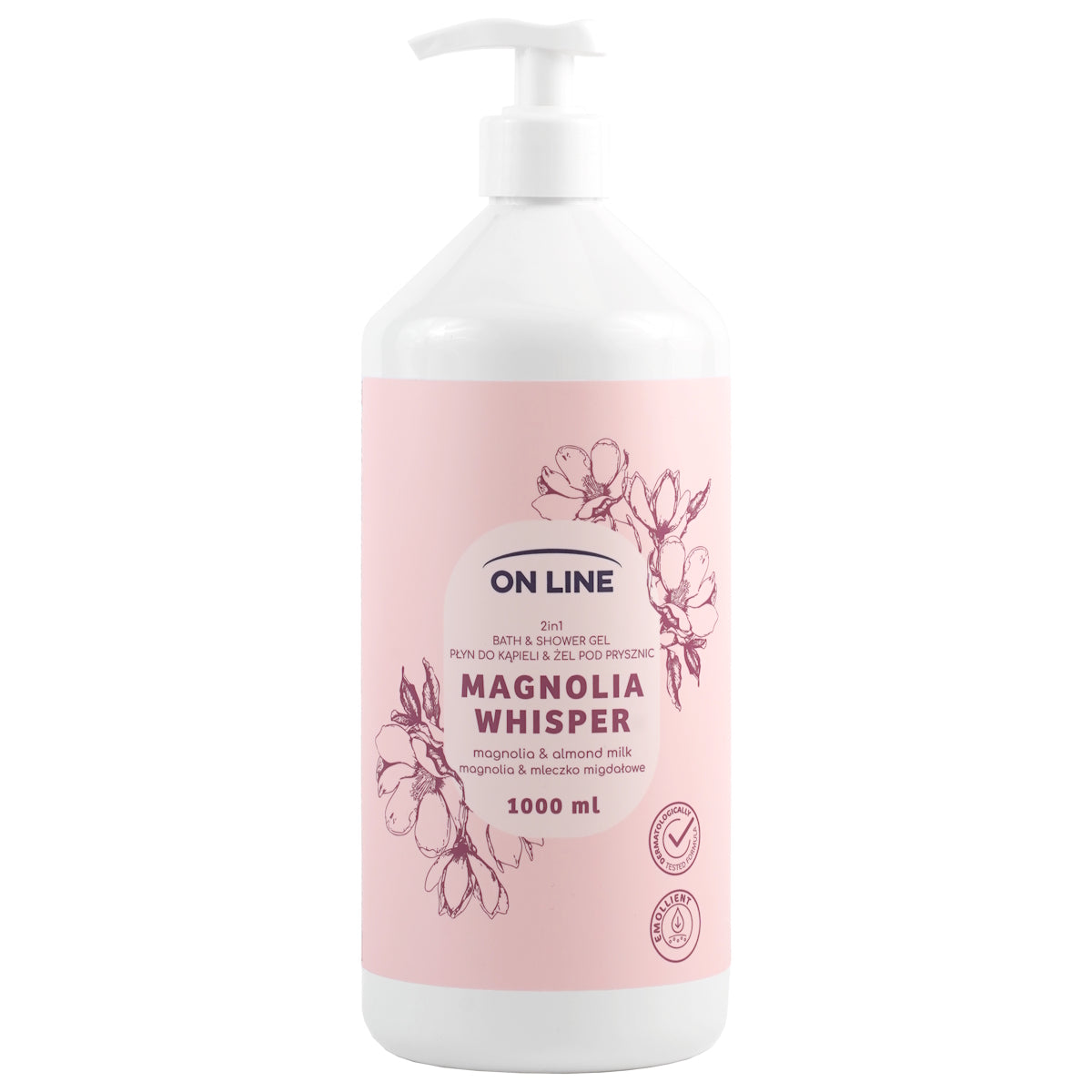 ON LINE BATH & SHOWER GEL MAGNOLIA WHISPER 1000ML