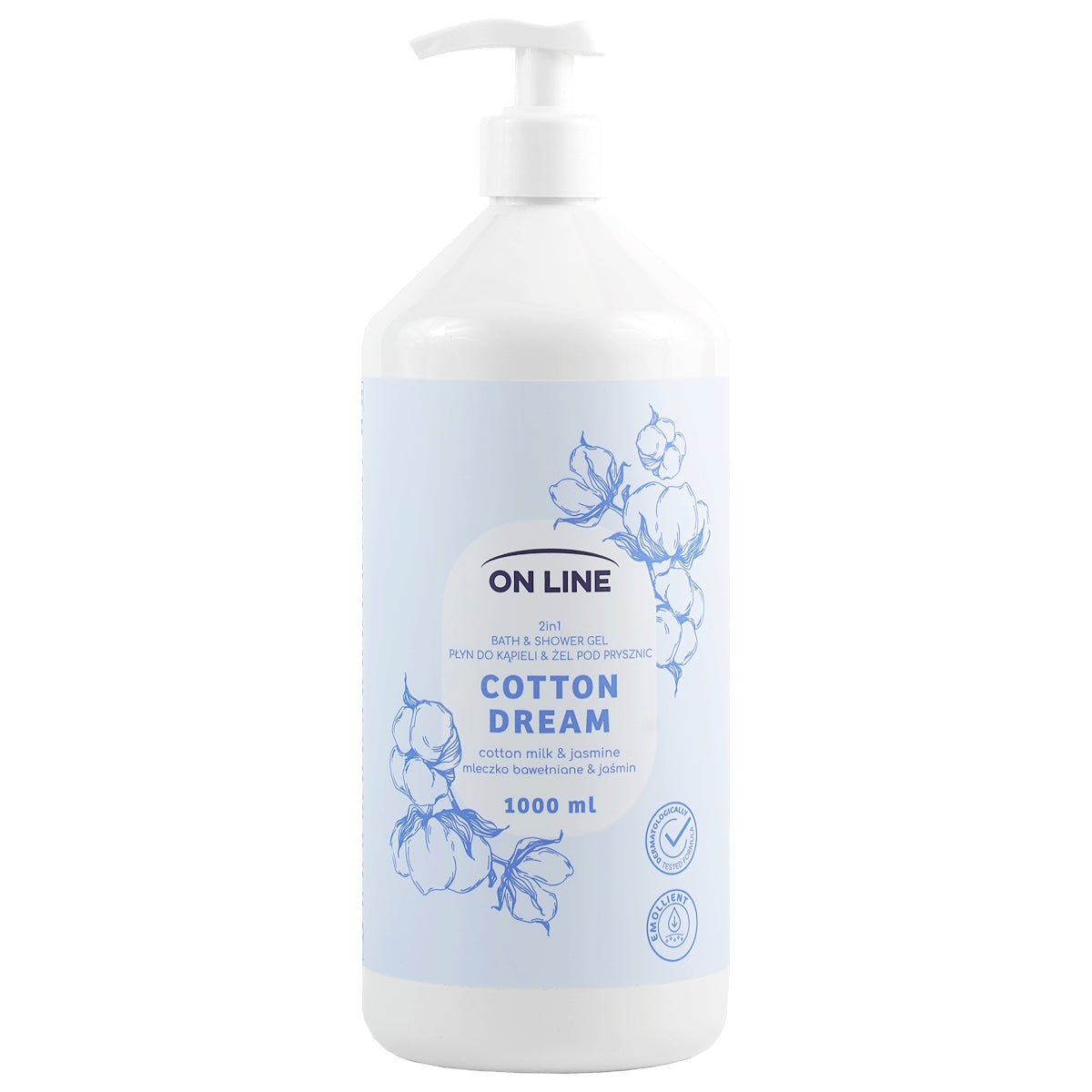 ON LINE BATH & SHOWER GEL COTTON DREAM 1000ML