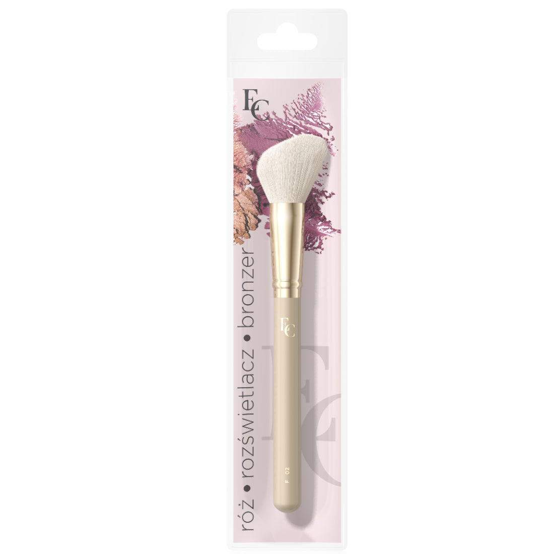 EVELINE MAKE UP BRUSH FACIAL CONTOUR MODELING, FAKE GOAT, F02