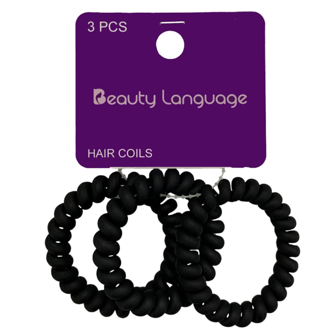 BL0055  BLACK HAIR COILS (3 PCS)