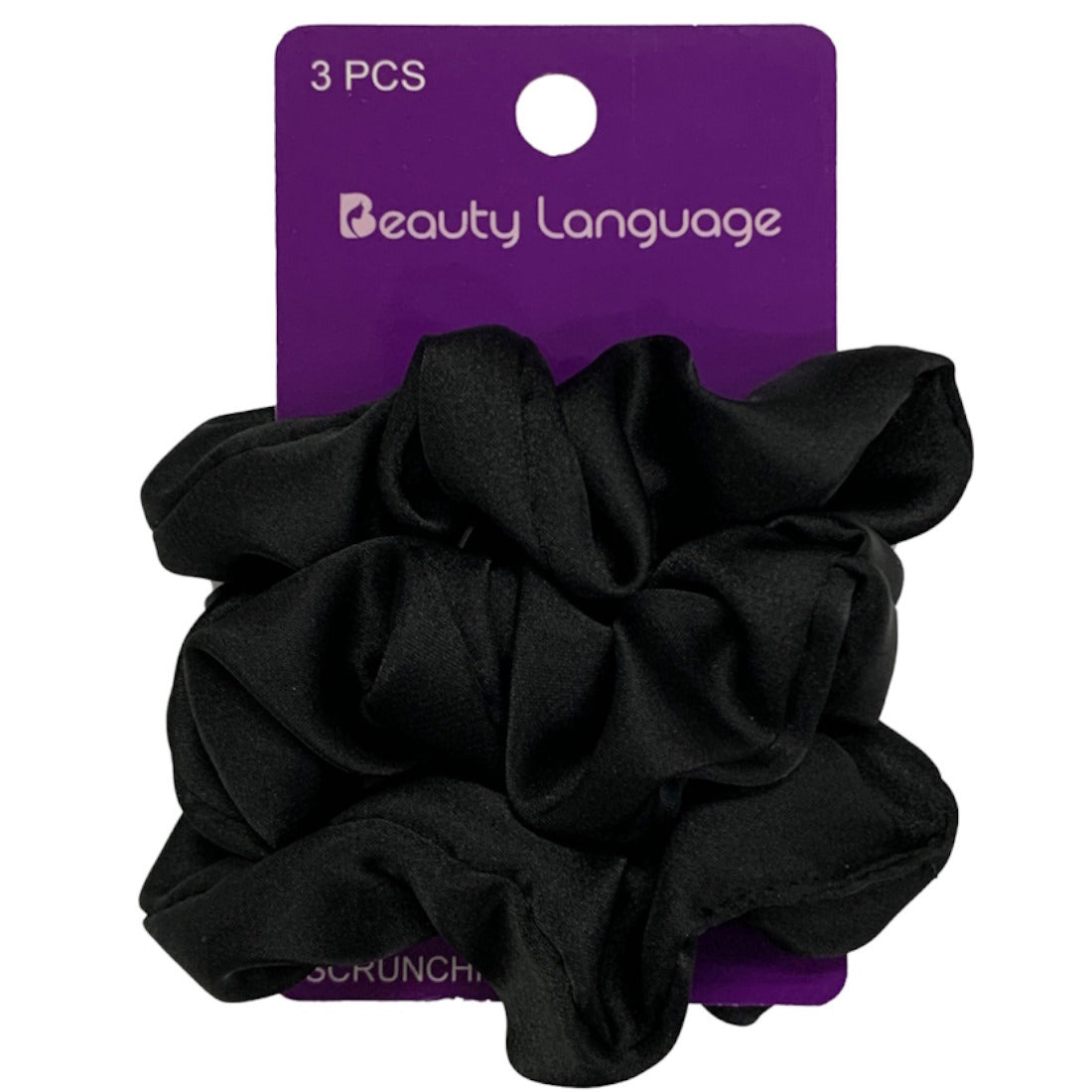 BL0056 BLACK SCRUNCHIES (3 PCS)