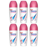 (BUNDLE OF 6) REXONA WOMEN DEODORANT ROLL ON SEXY BOUQUET 45ML (EXP: 10/2027)