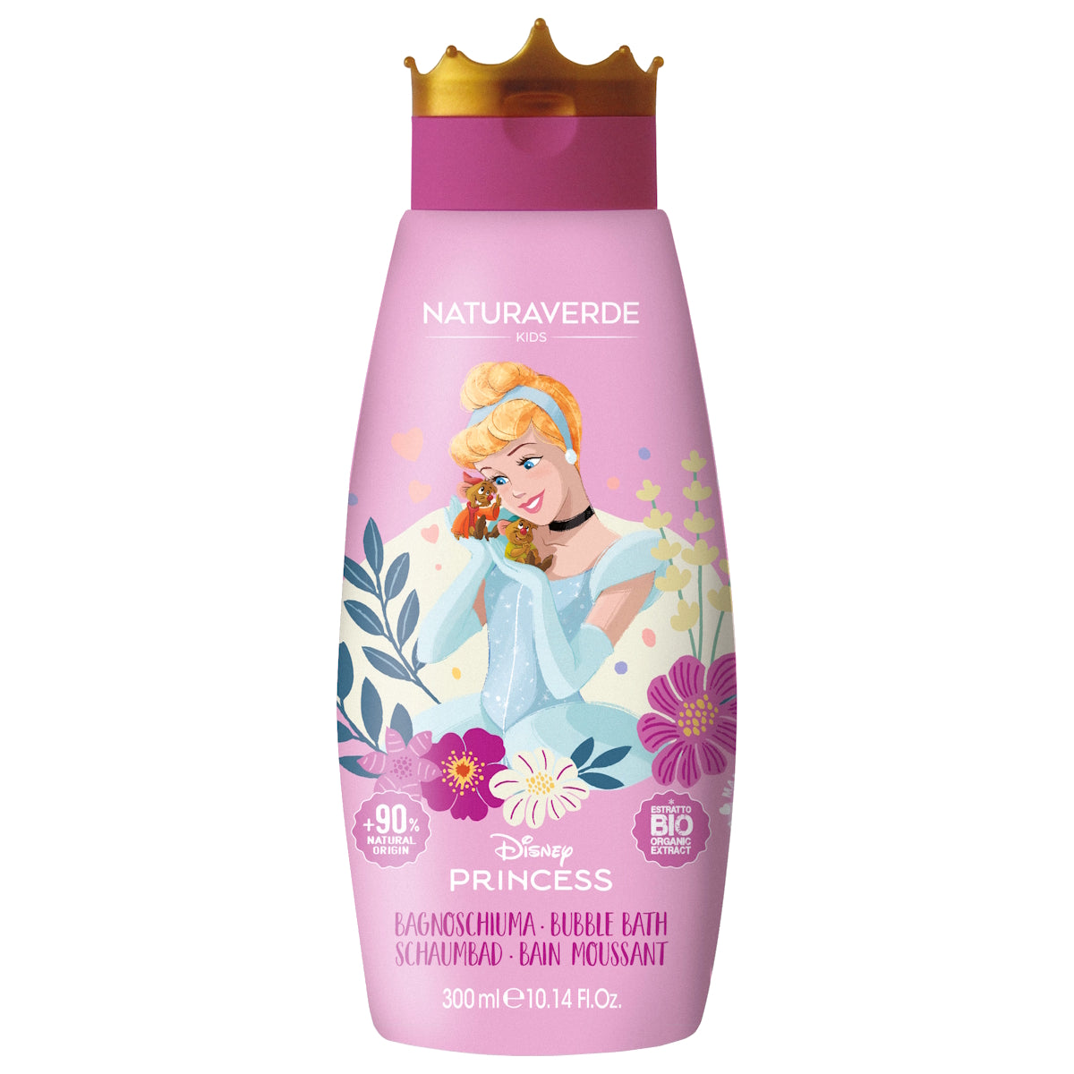 NATURAVERDE DISNEY PRINCESS BUBBLE BATH CINDERELLA 300ML