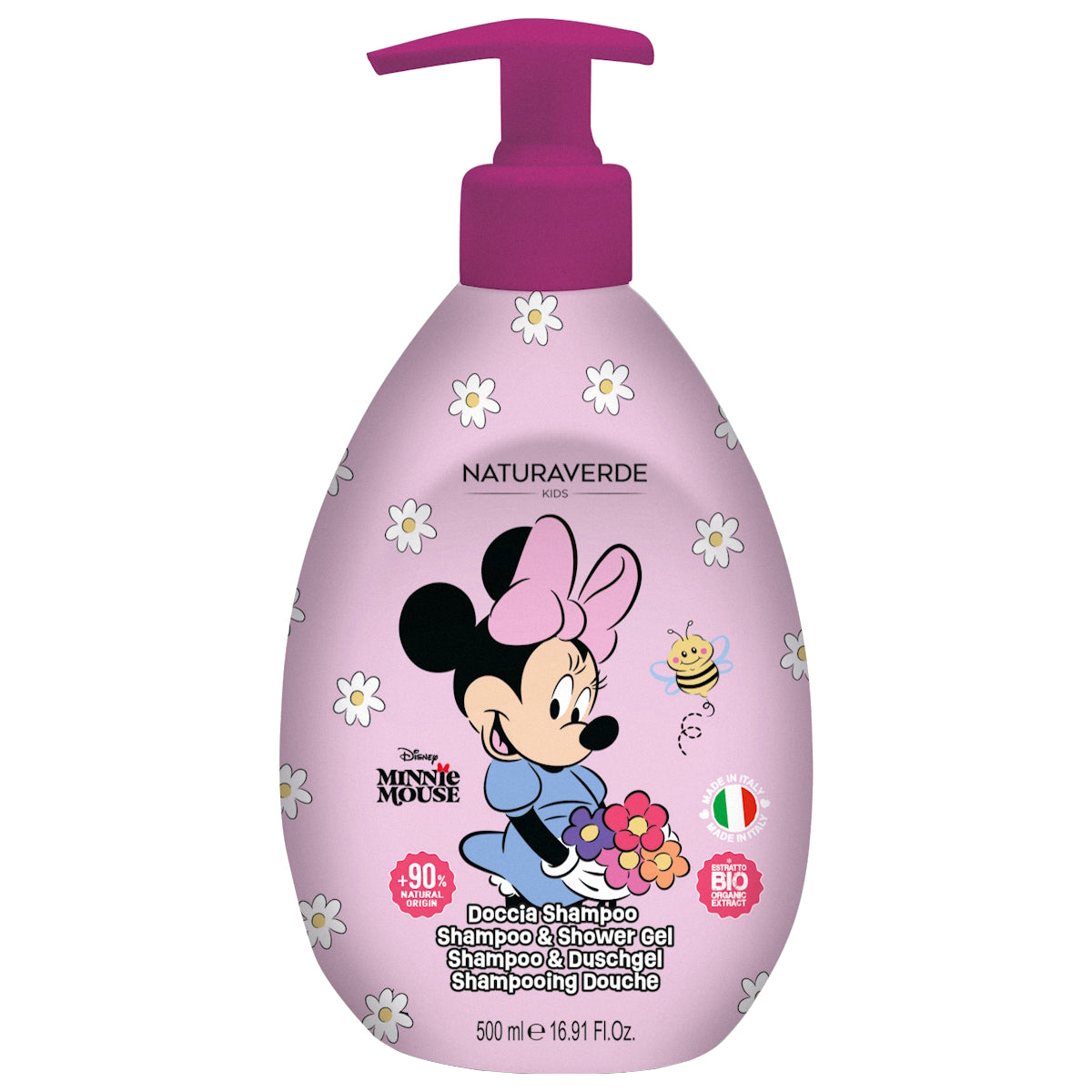 NATURAVERDE DISNEY MINNIE MOUSE SHAMPOO & SHOWER GEL 500ML
