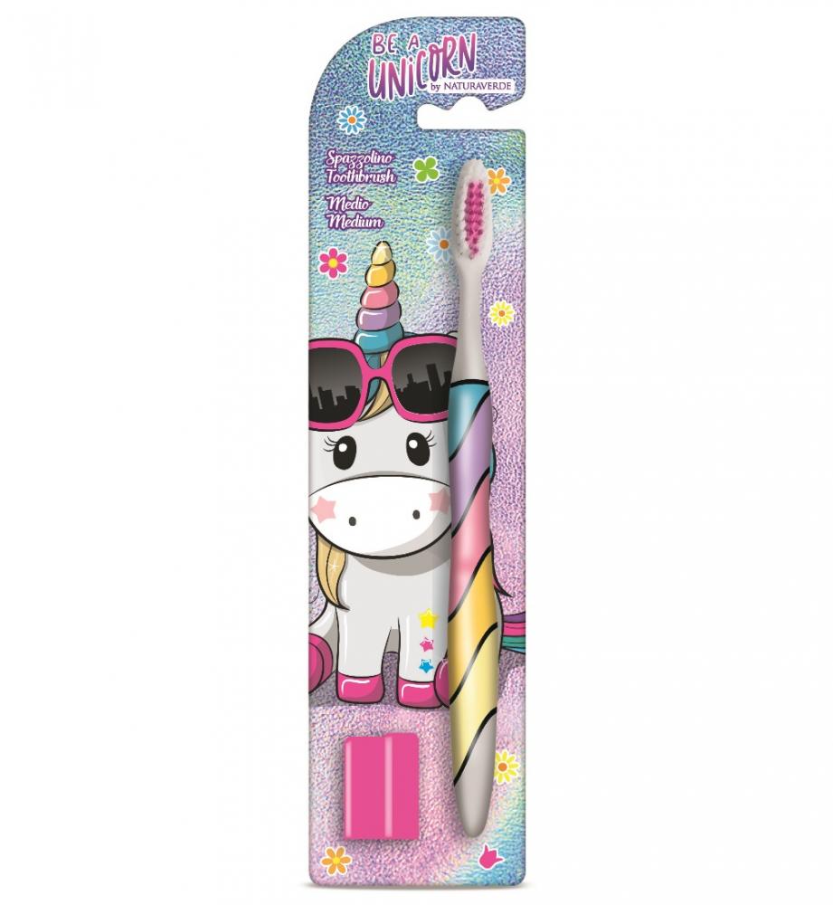 NATURAVERDE BE A UNICORN TOOTHBRUSH (MEDIUM)
