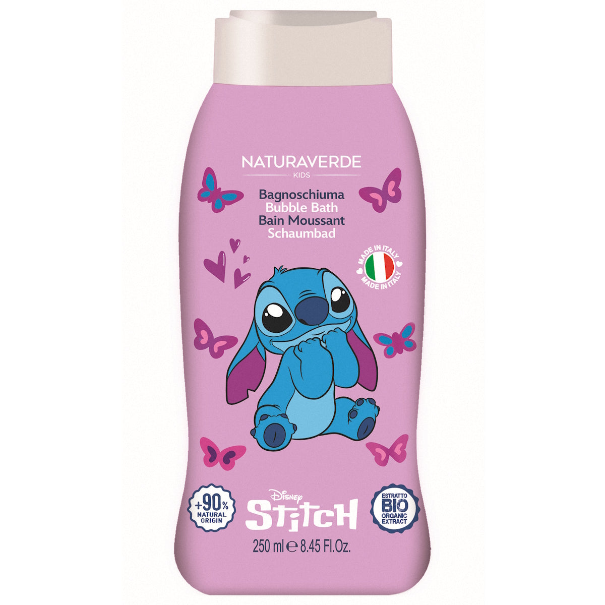 NATURAVERDE STITCH BUBBLE BATH 250ML