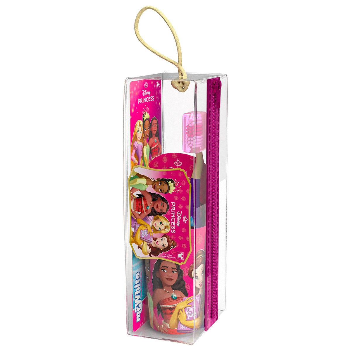 MR WHITE DISNEY PRINCESS TRAVEL KIT TOOTHBRUSH WITH TOOTHPASTE 75ML