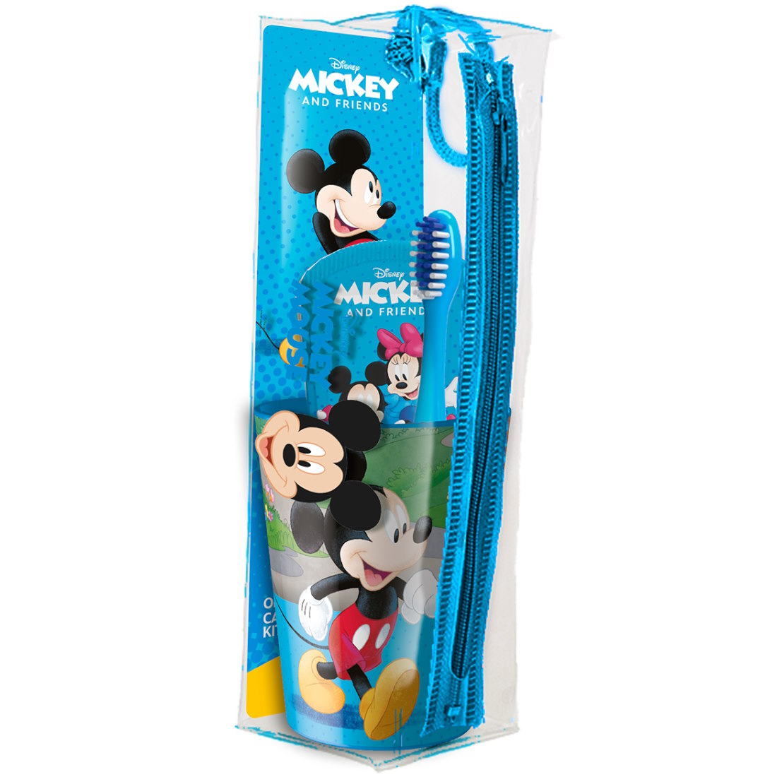 MR WHITE MICKEY TRAVEL KIT TOOTHBRUSH WITH TOOTHPASTE 75ML