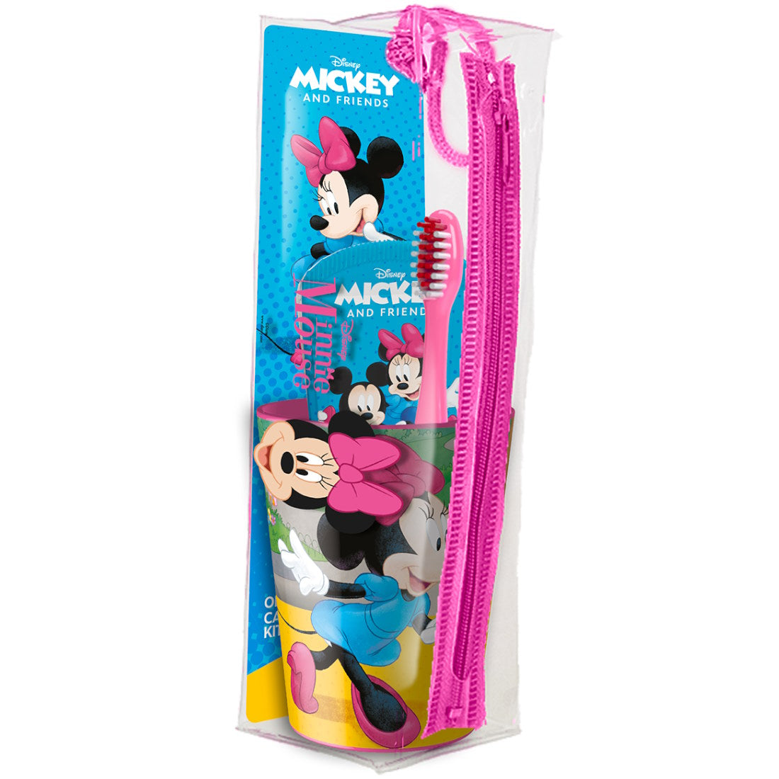 MR WHITE MINNIE TRAVEL KIT TOOTHBRUSH WITH TOOTHPASTE 75ML