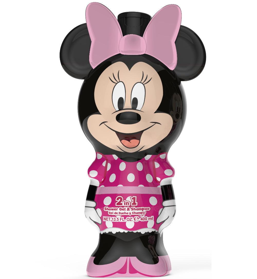 AIR VAL MINNIE 2D SHOWER GEL & SHAMPOO 2 IN 1 400ML