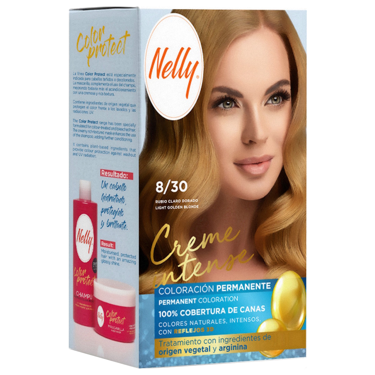 NELLY HAIR COLOR 8/30 LIGHT GOLDEN BLONDE