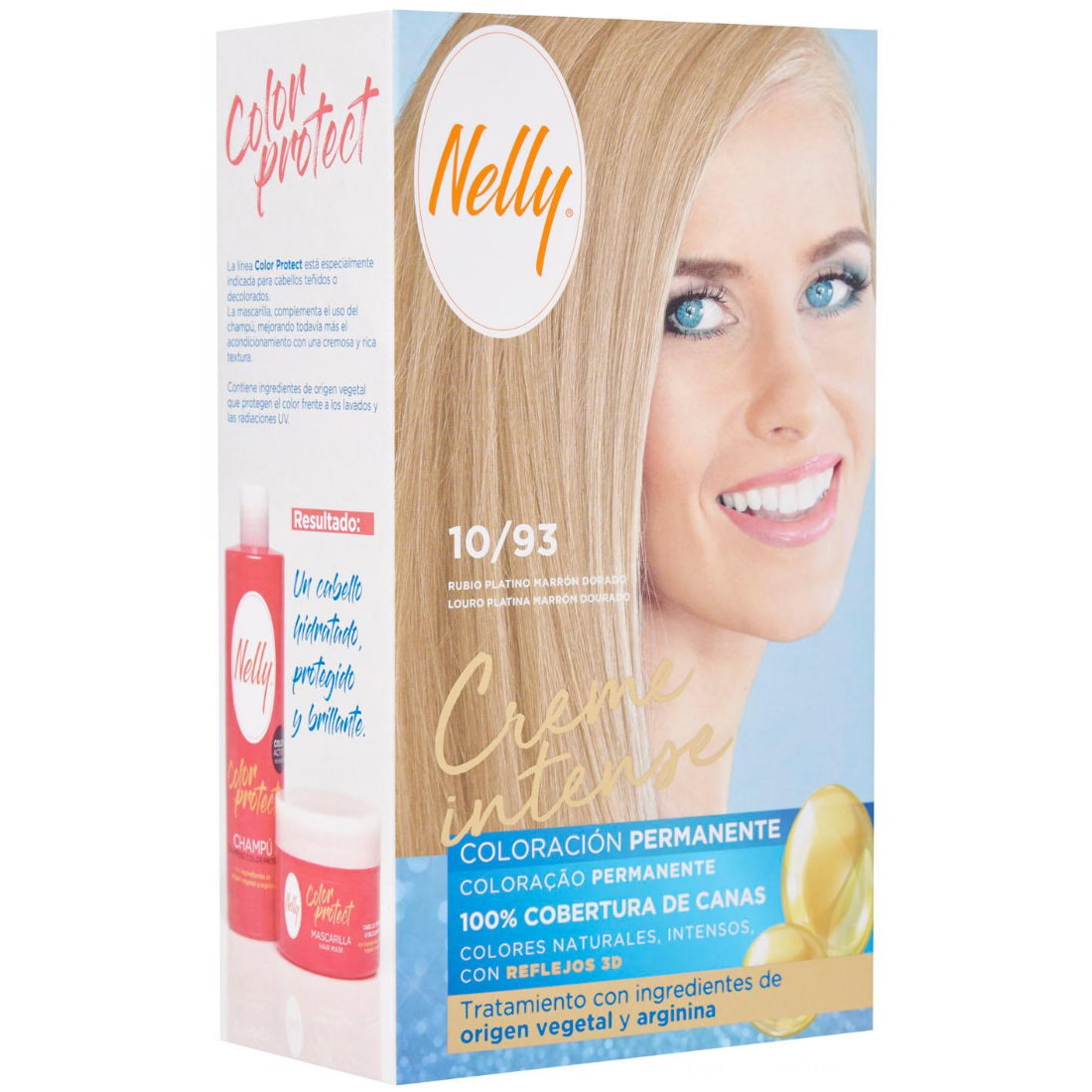 NELLY HAIR COLOR 10/93 PLATINUM BLONDE GOLDEN BROWN (EXP:03/2027)