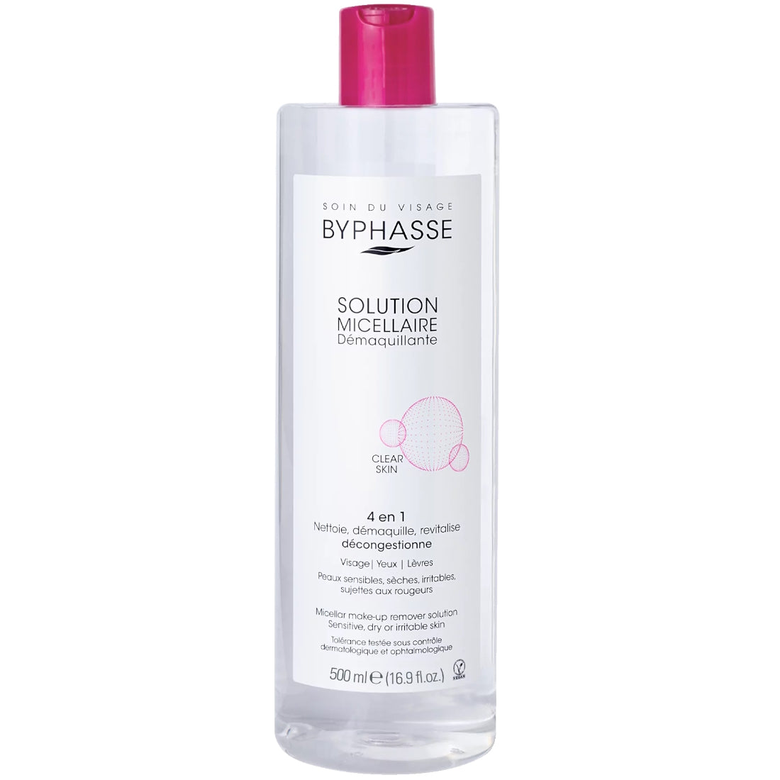 BYPHASSE MICELLAR MAKE UP REMOVER SOLUTION 500ML