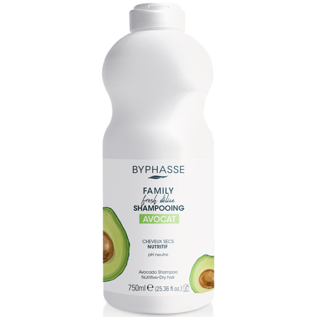 BYPHASSE FAMILY FRESH DELICE AVOCADO SHAMPOO 750ML (DRY HAIR)