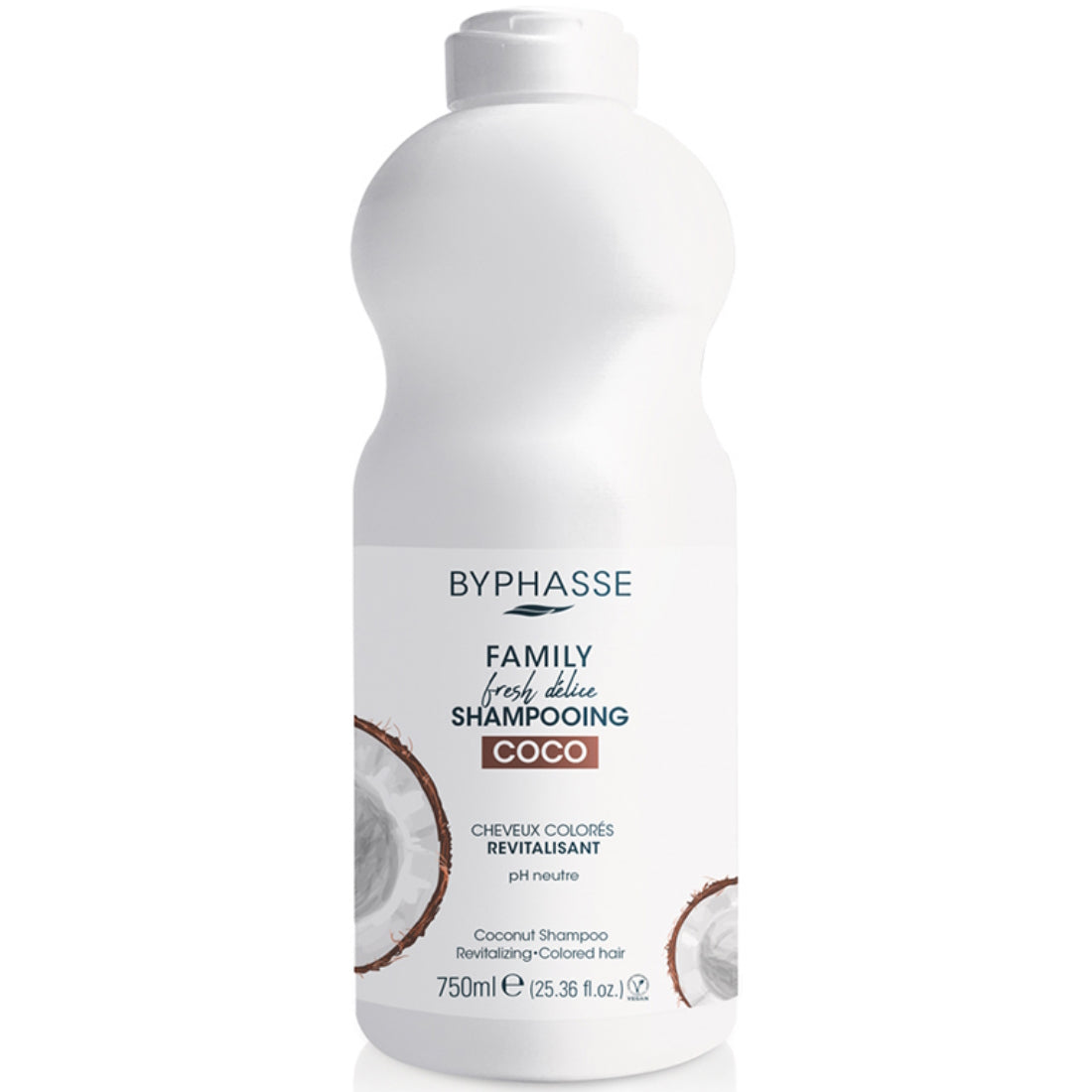 BYPHASSE FAMILY FRESH DELICE COCONUT SHAMPOO 750ML