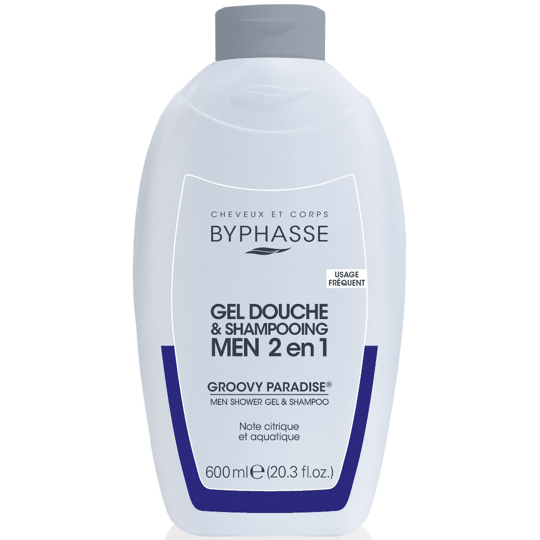 BYPHASSE GROOVY PARADISE MEN 2 IN 1 SHOWER GEL & SHAMPOO 600ML