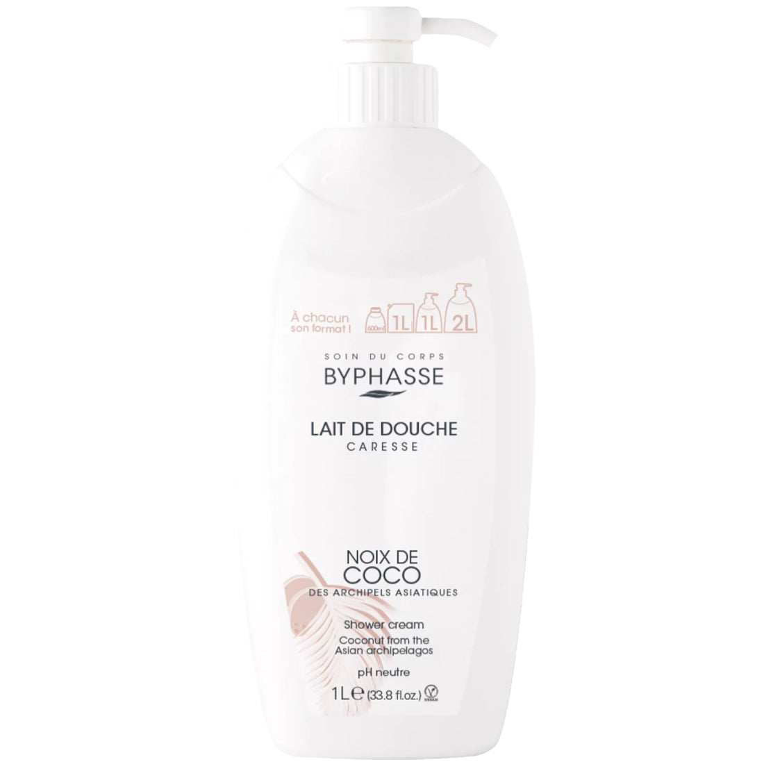 BYPHASSE CARESSE SHOWER CREAM COCONUT 1L