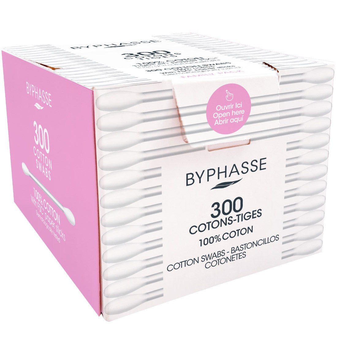 BYPHASSE 100% COTTON SWABS 300U