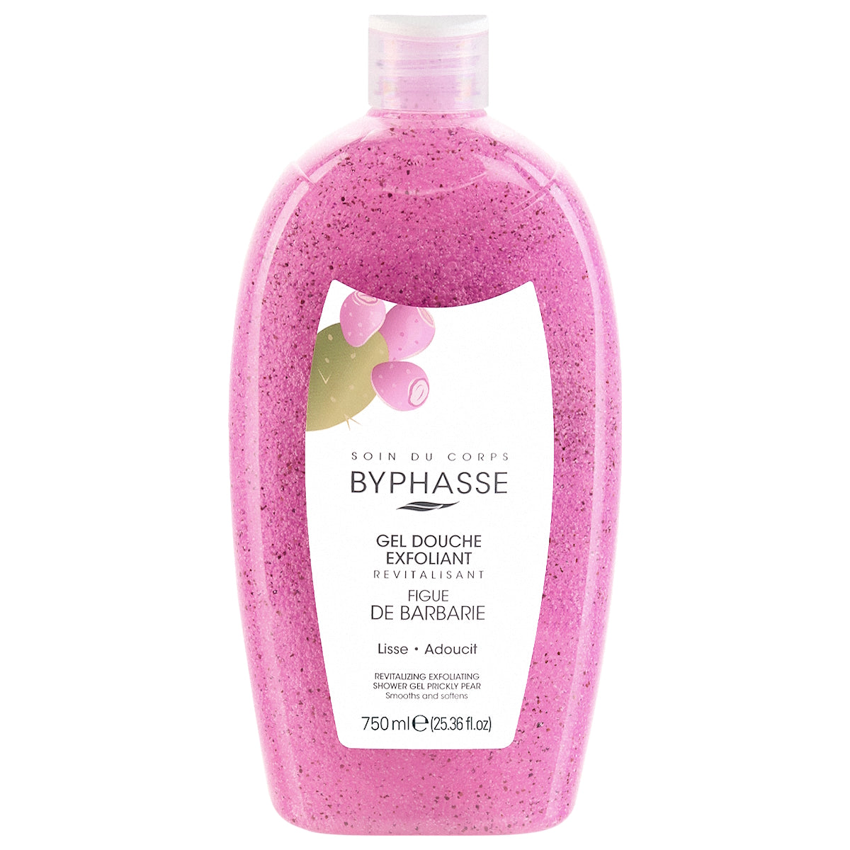 BYPHASSE EXFOLIATING SHOWER GEL PRICKLY PEAR 750ML