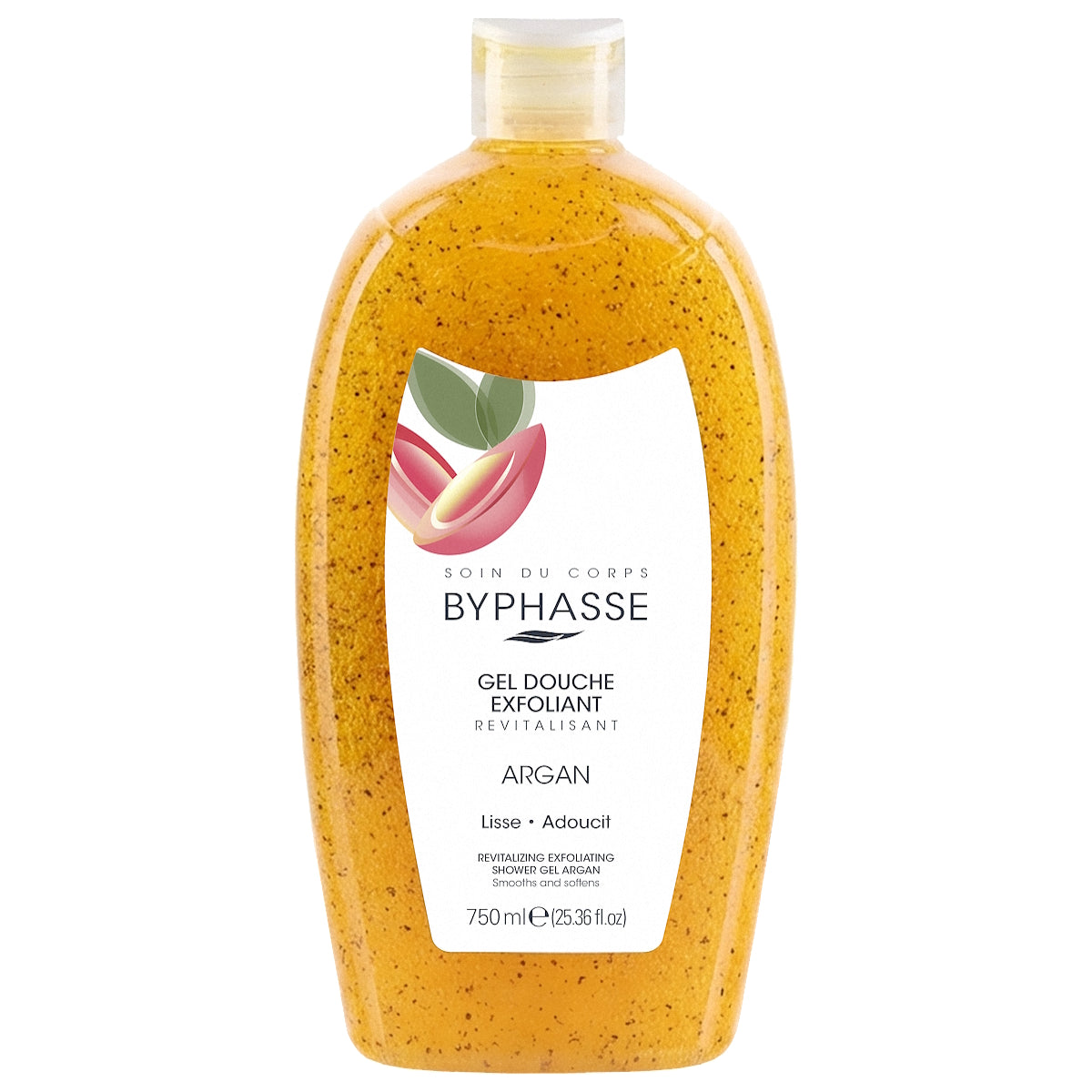 BYPHASSE EXFOLIATING SHOWER GEL ARGAN 750ML