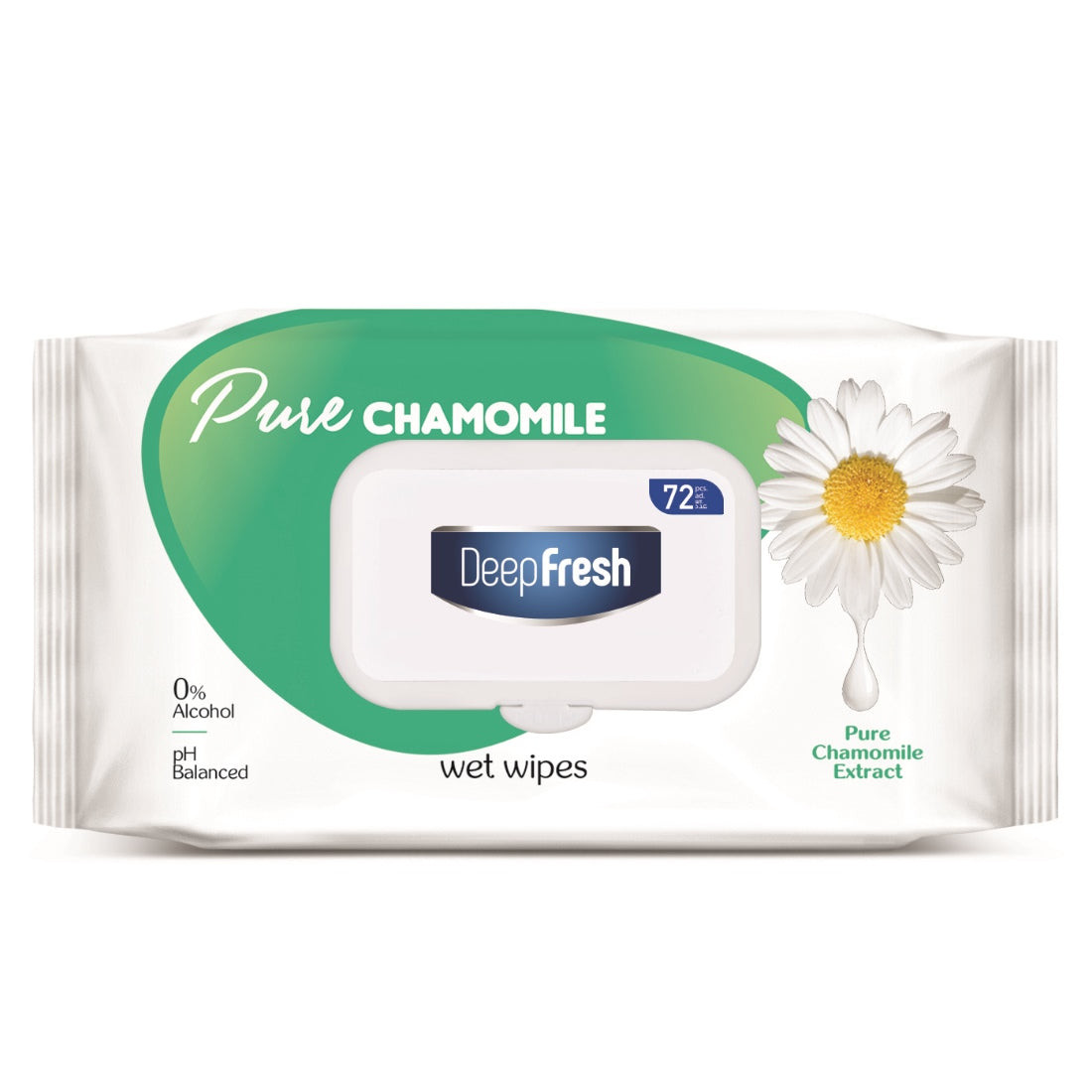 DEEP FRESH PURE CHAMOMILE WET WIPES 72S