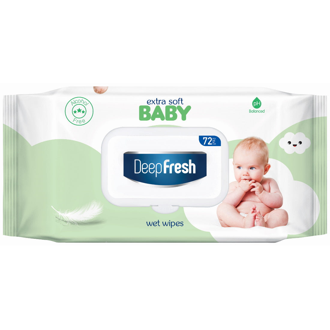 DEEP FRESH EXTRA SOFT BABY WET WIPES 72PCS
