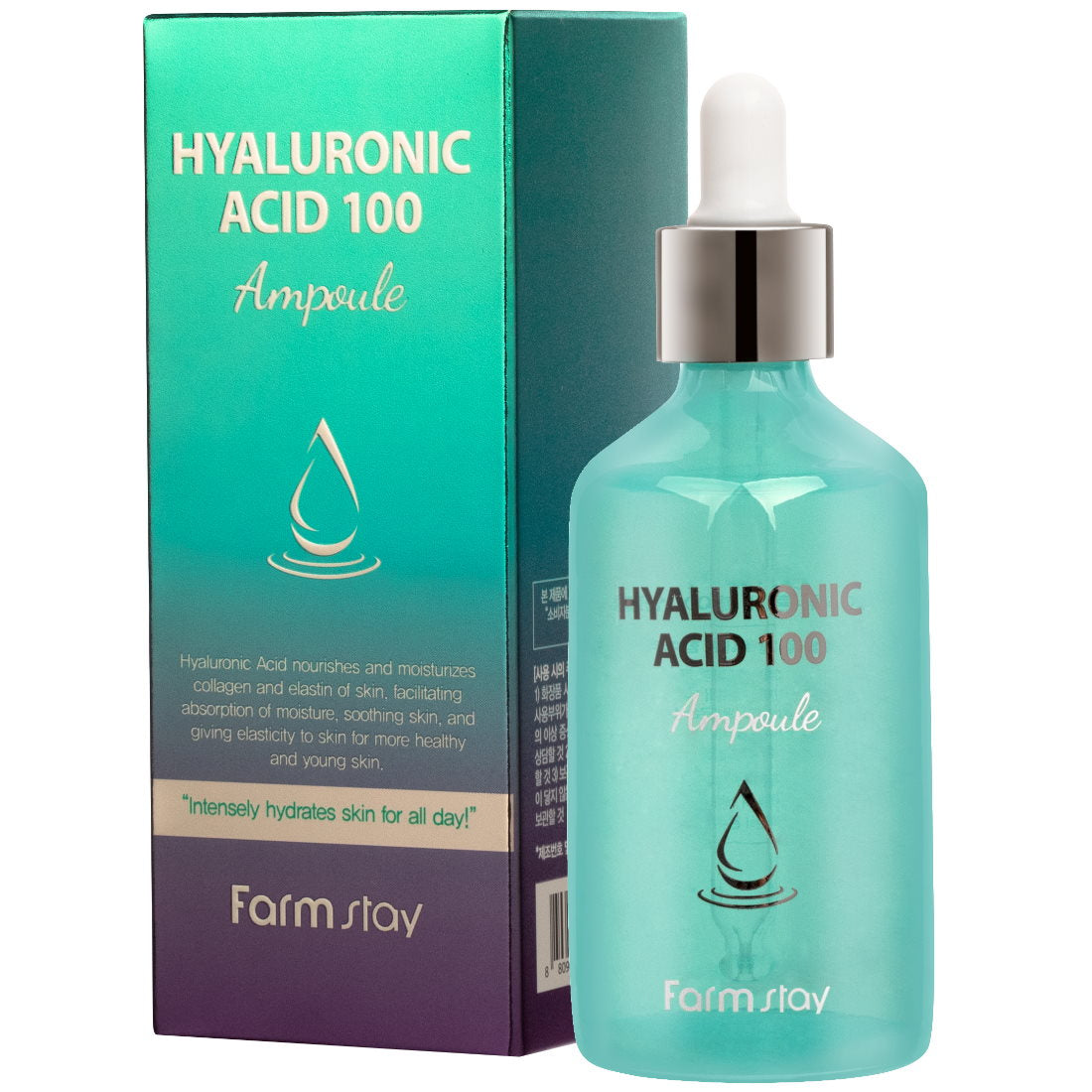 FARM STAY HYALURONIC ACID 100 AMPOULE 100ML