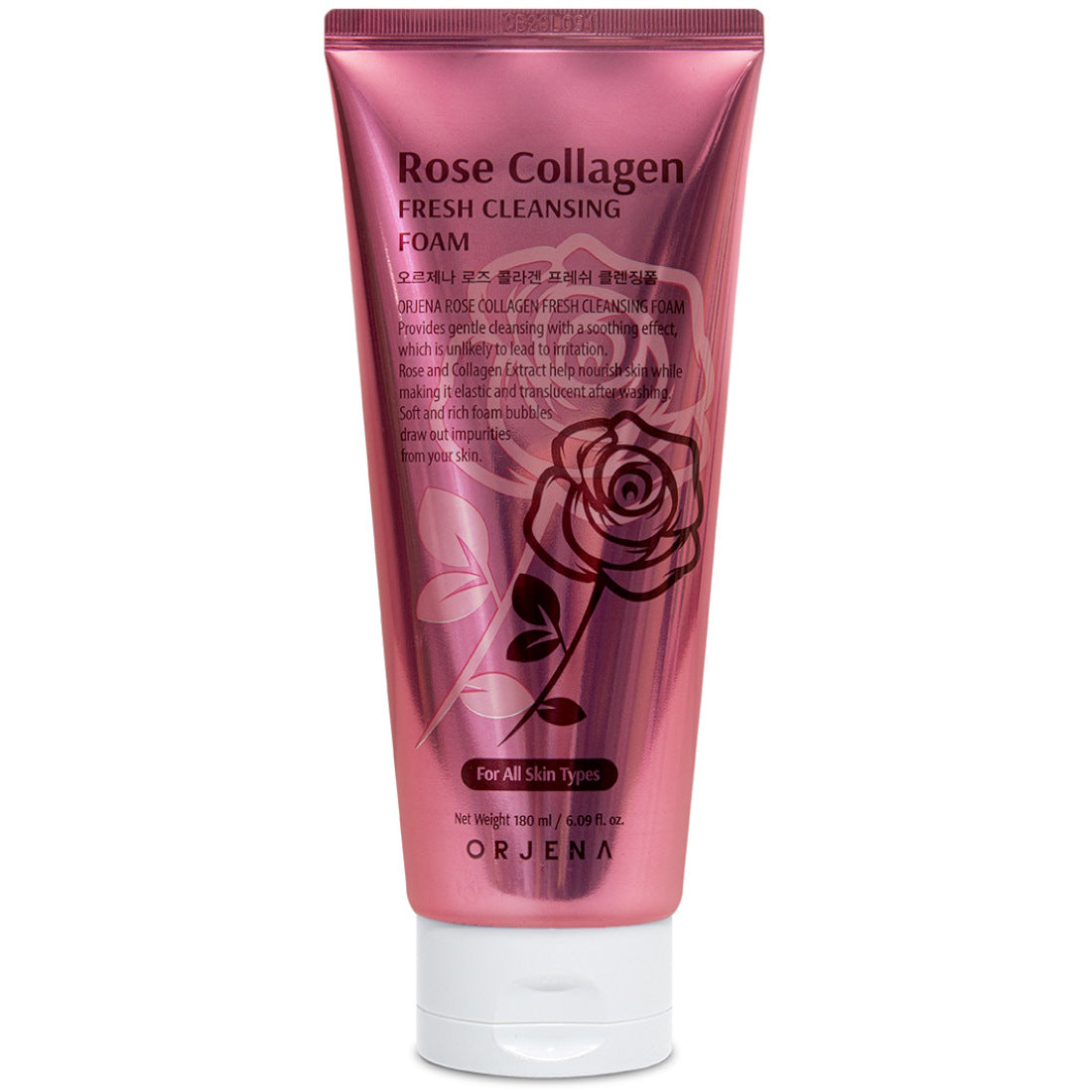 ORJENA ROSE COLLAGEN FRESH CLEANSING FOAM 180ML