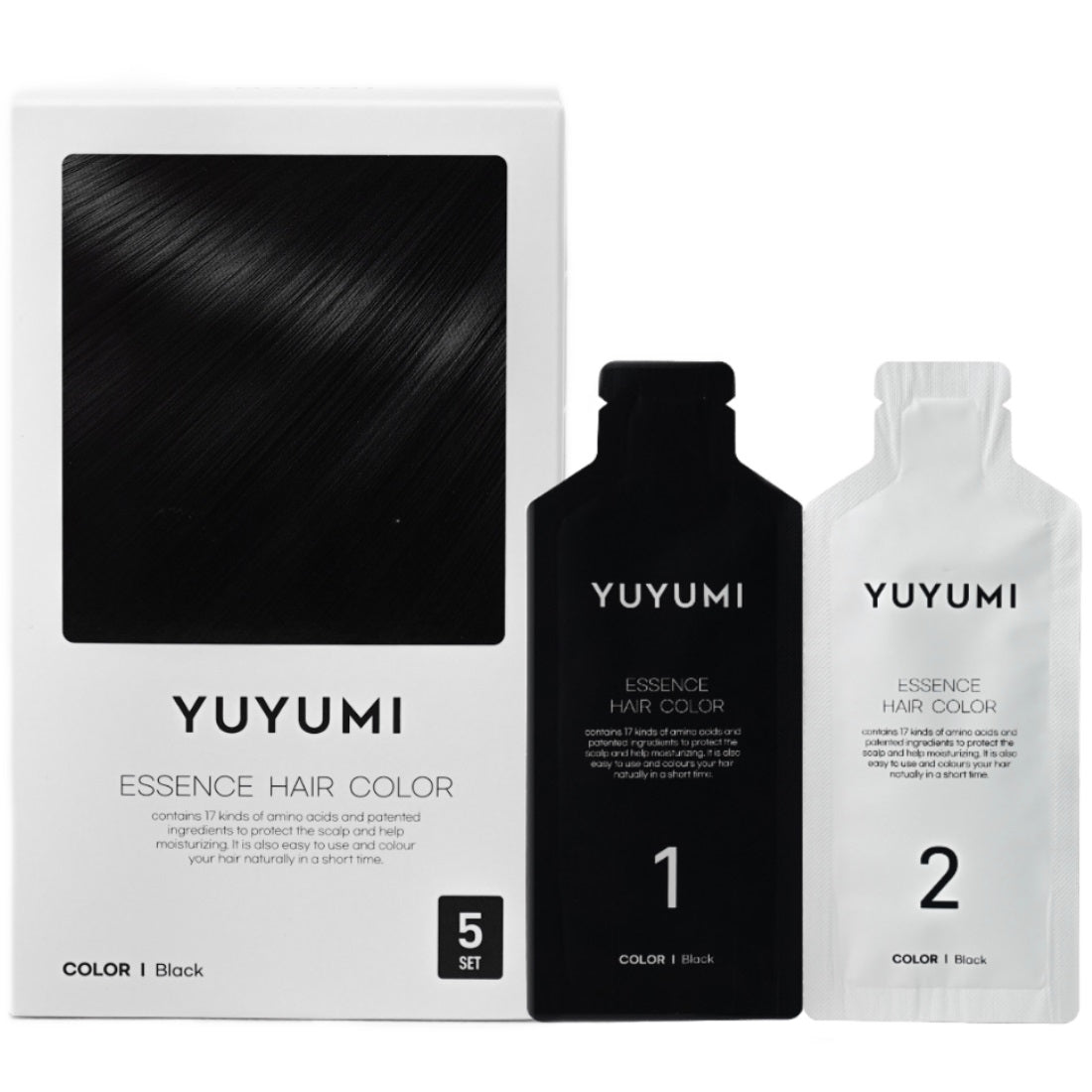 YUYUMI ESSENCE HAIR COLOR BLACK