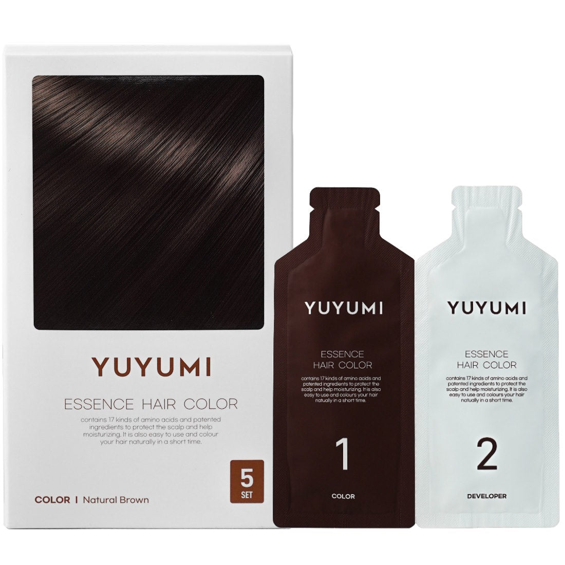 YUYUMI ESSENCE HAIR COLOR NATURAL BROWN
